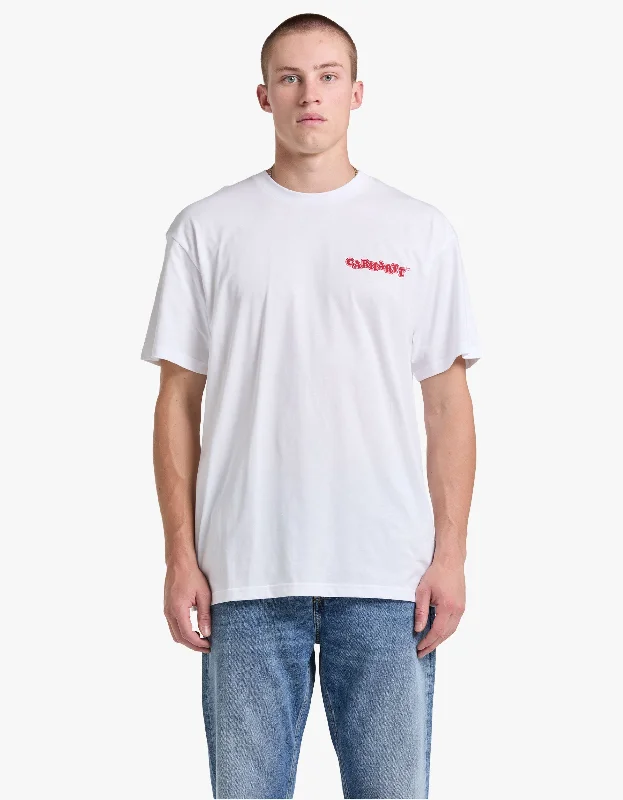 S/S Fast Food T Shirt - White/Red