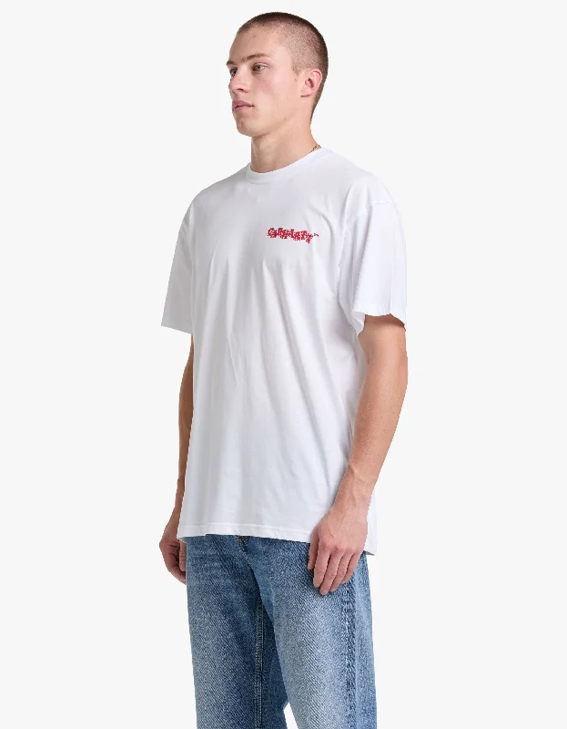 S/S Fast Food T Shirt - White/Red