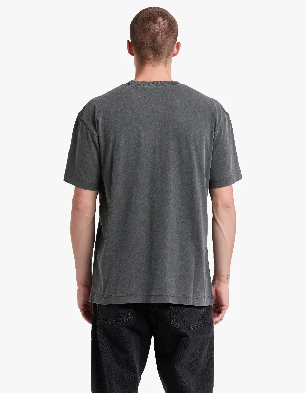 S/S Nelson T Shirt - Charcoal Garment Dyed