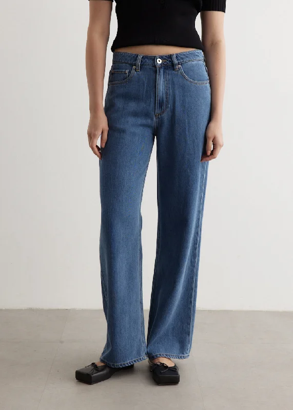 Crash Wide Leg Jeans