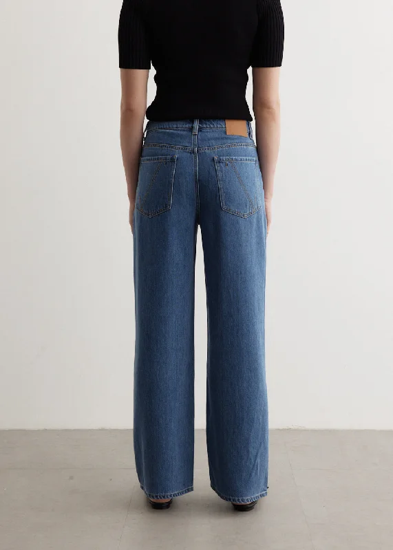 Crash Wide Leg Jeans