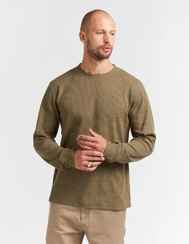 Prescott Waffle - Khaki