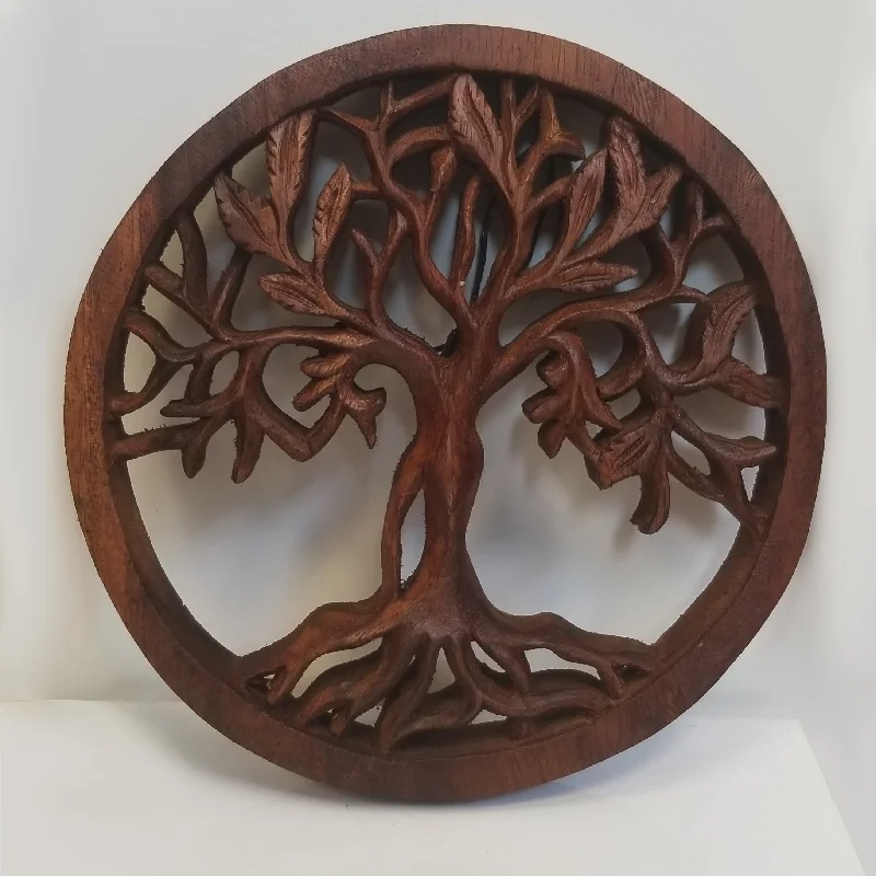 Hand Carved Wooden Tree of Life