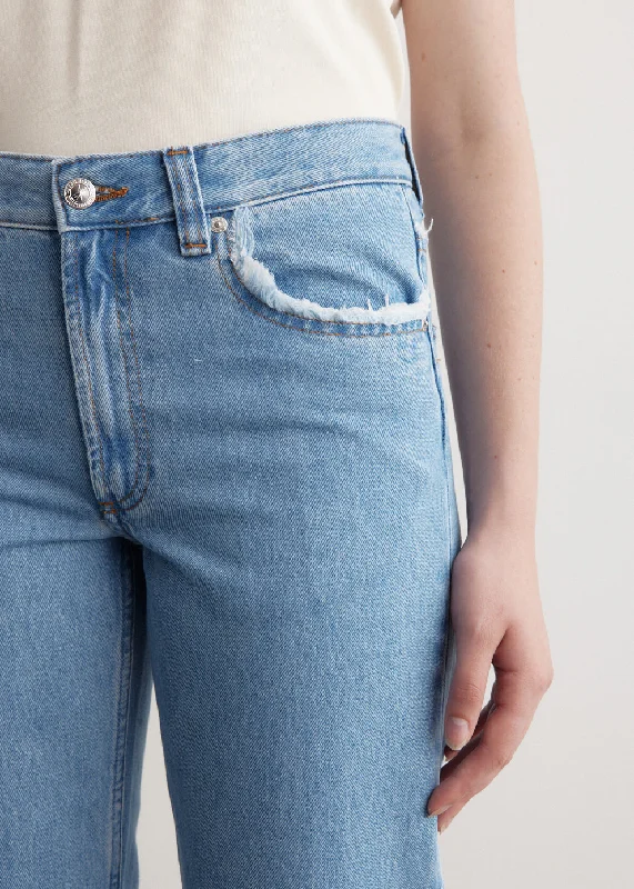 Relaxed Raw Edge Jeans