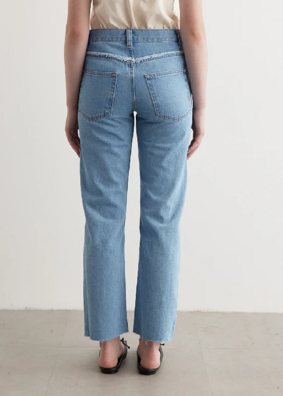 Relaxed Raw Edge Jeans