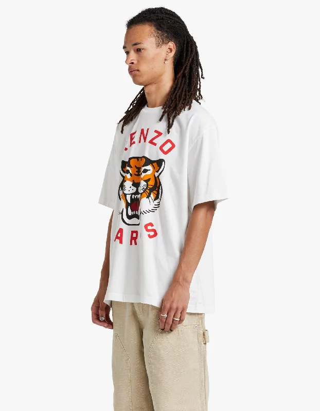 Lucky Tiger Oversize T Shirt - 02 Off White