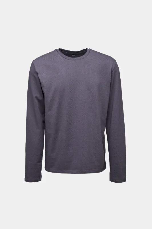 Men's Long Sleeve T Shirt - Slate Grey