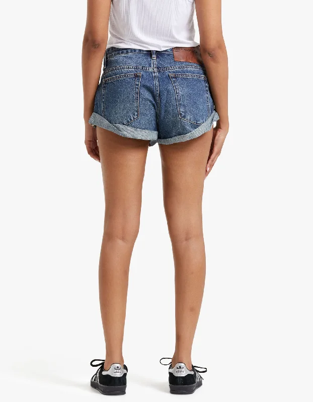 Bandit Low Waist Denim Short - Gritty Blue