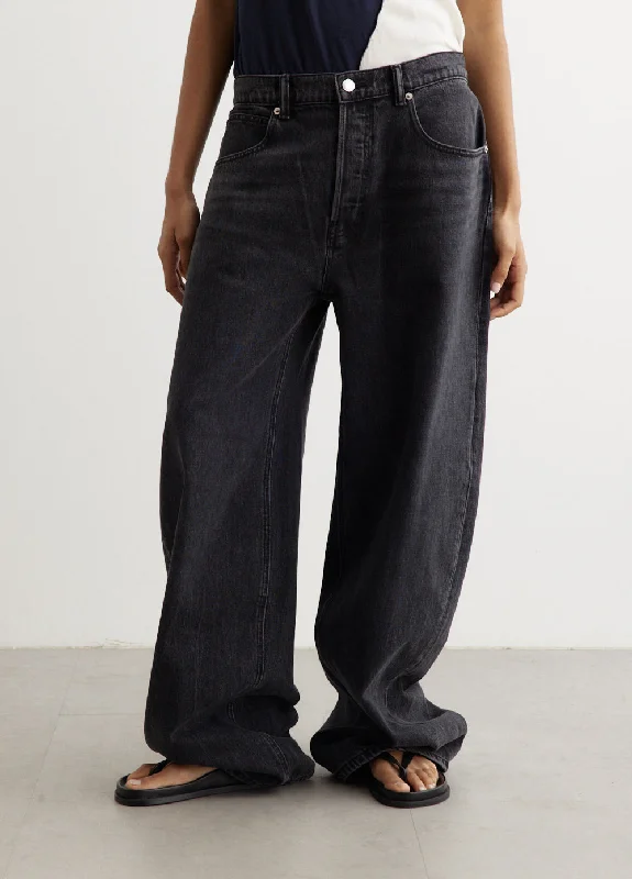 Oversized Rounded Low Rise Jeans