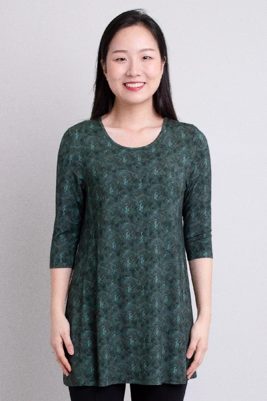 Perfect Tunic, Khaki Art, Bamboo- Final Sale