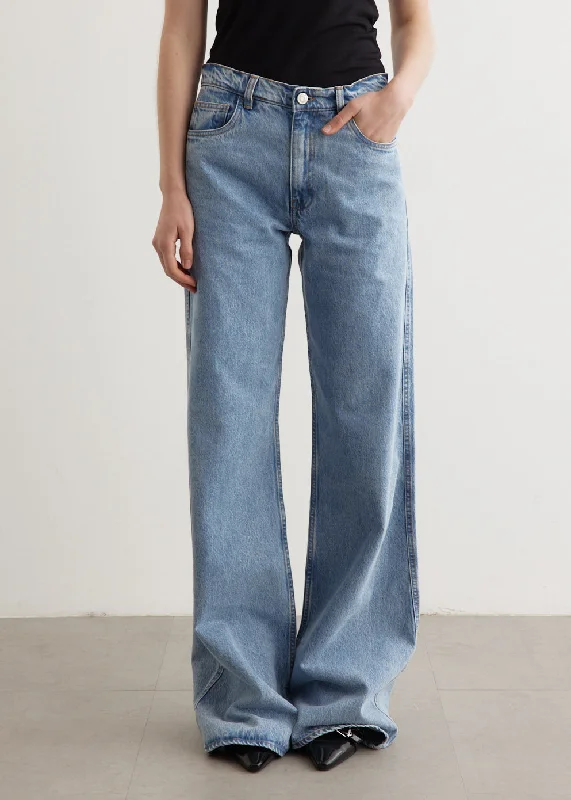 Wide Leg Denim Jeans