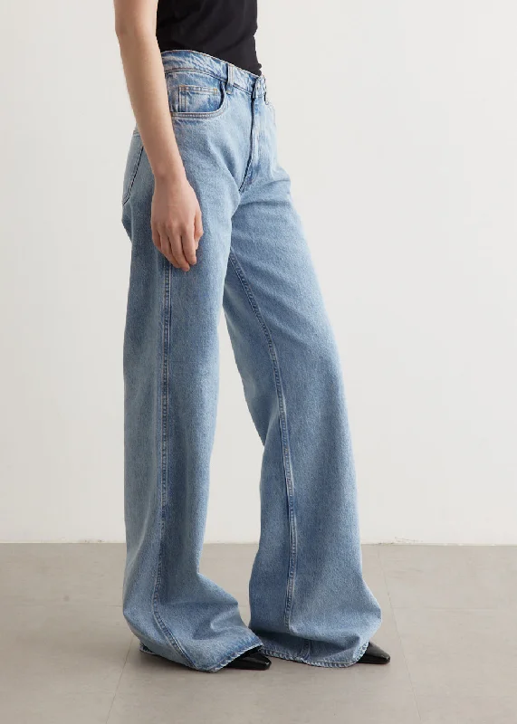 Wide Leg Denim Jeans