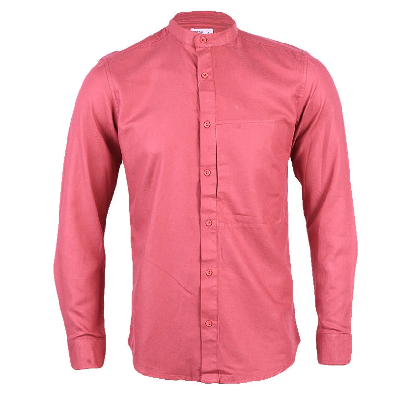 REDTAG Men's Pale Pink Casual Shirts