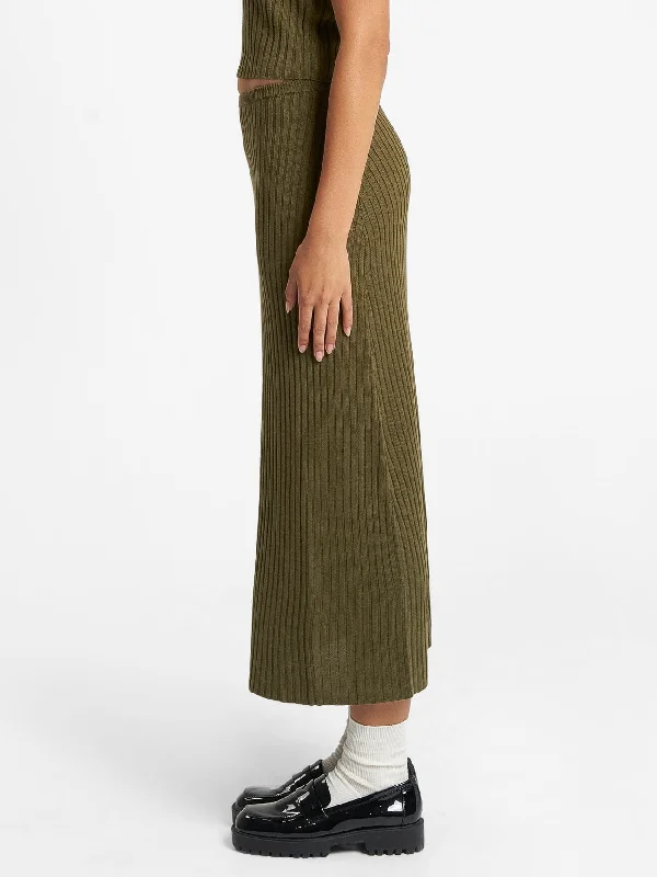 Bronte Knit Skirt - Tarmac