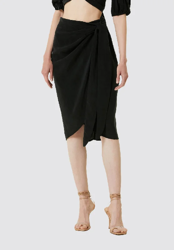 Noa Cupro Wrap Skirt