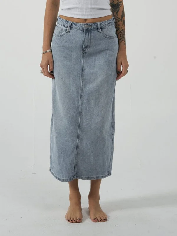 Frankie Skirt - Ash Blue