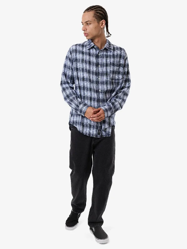 Friendly Service Flannel Long Sleeve Shirt - Iceberg