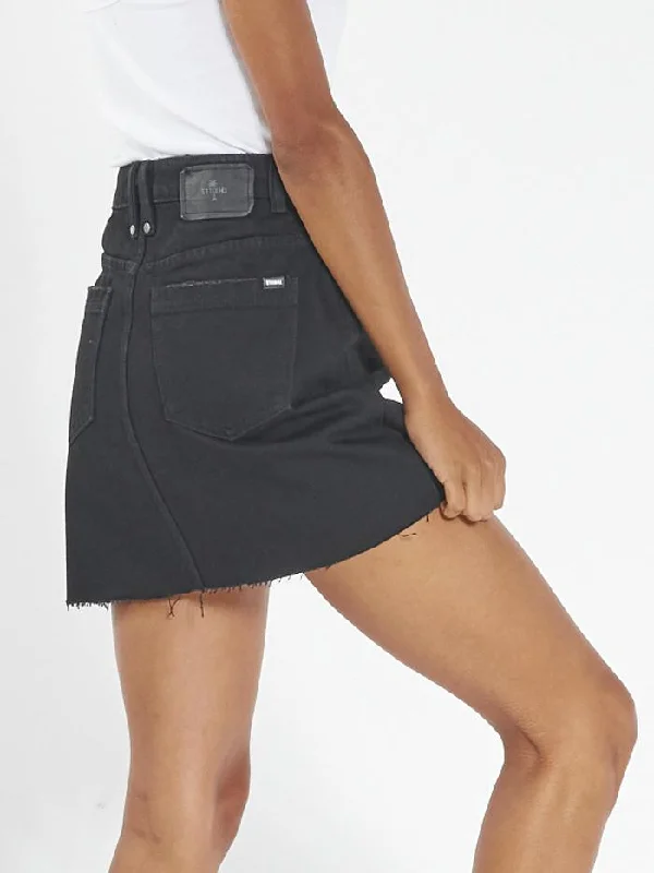 Leni Skirt - Black Rinse