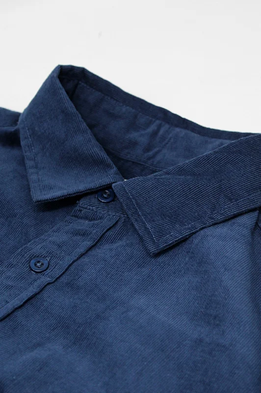 Men's Cord Shirt | Navy