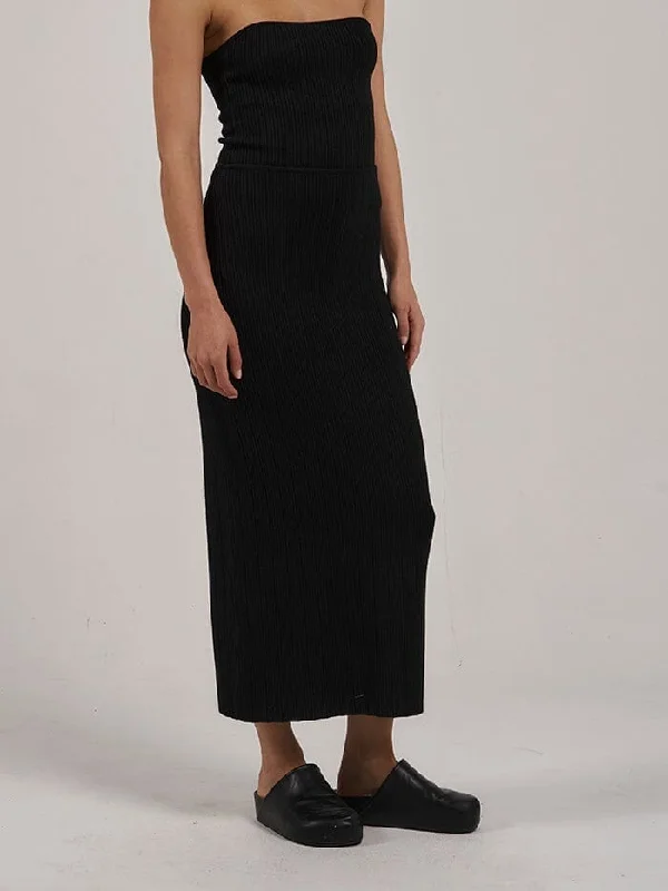 Nisha Knit Skirt - Black