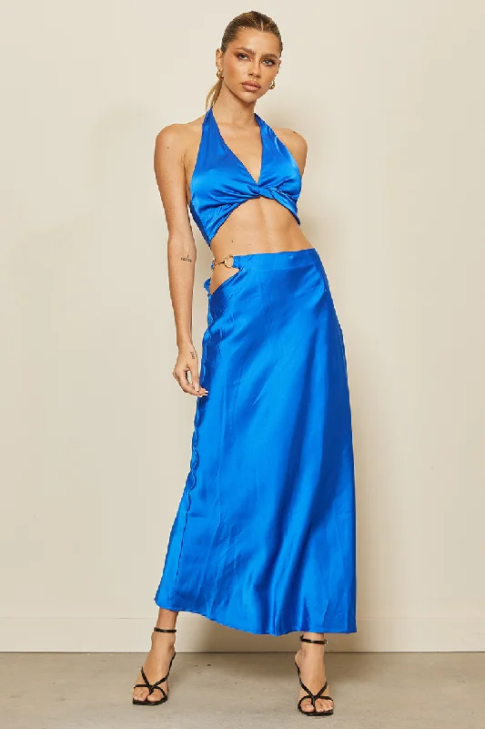 Remi Slip Skirt - Royal