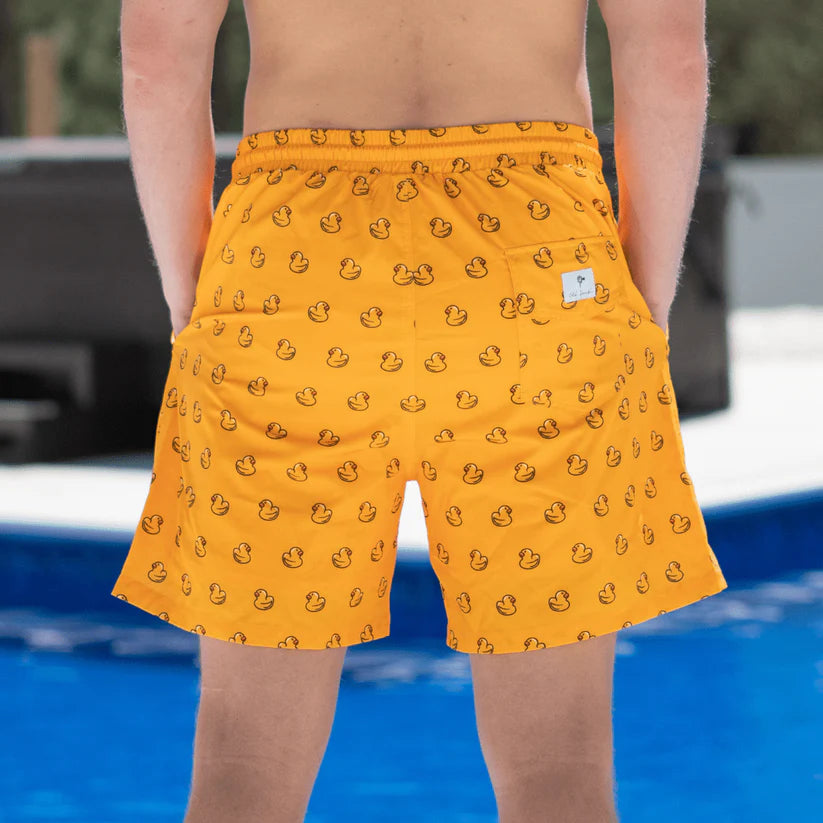 Rubber Duckie - Lined Swim Trunks 6.5