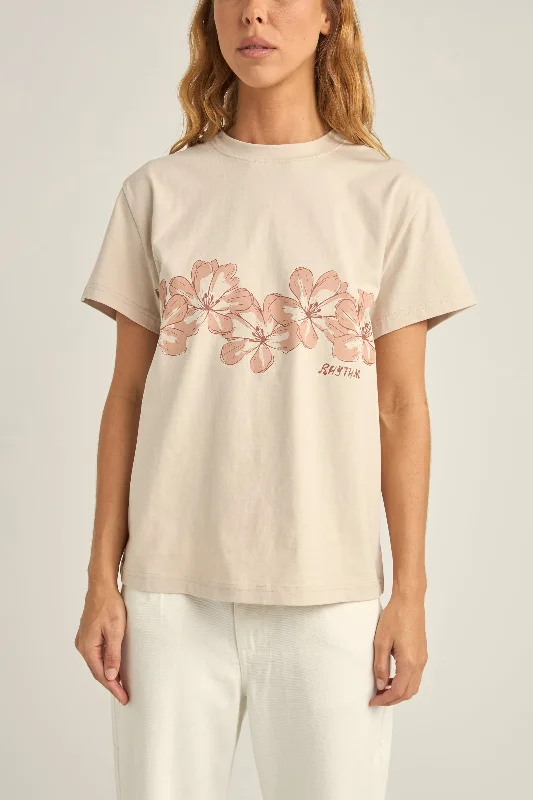 Island Hibiscus Tee Mauve