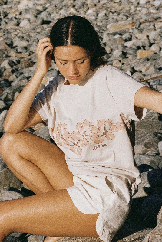 Island Hibiscus Tee Mauve