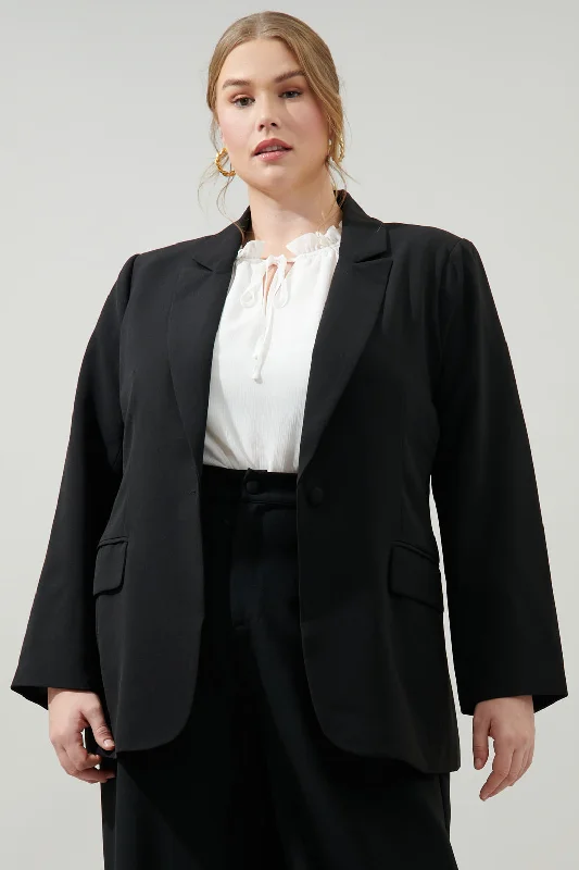 Chelsea Fitted Notch Lapel Blazer Curve