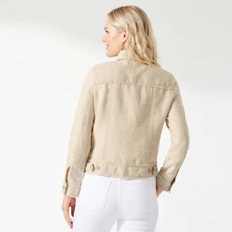 Tommy Bahama Women's Two Palms Raw Edge Jacket - Natural