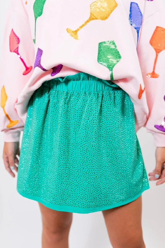 Active Skort In Seafoam