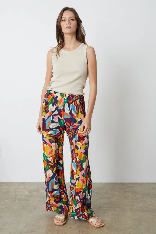 BETHANY PRINTED LINEN PANT