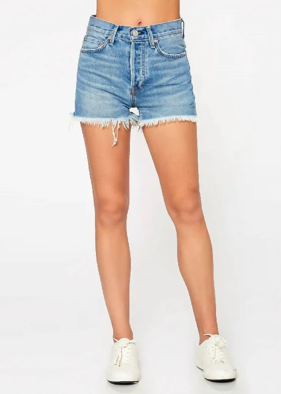 Muse Denim Short In Denim Light Blue