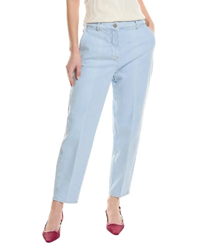 Peserico Light Wash Relaxed Straight Jean