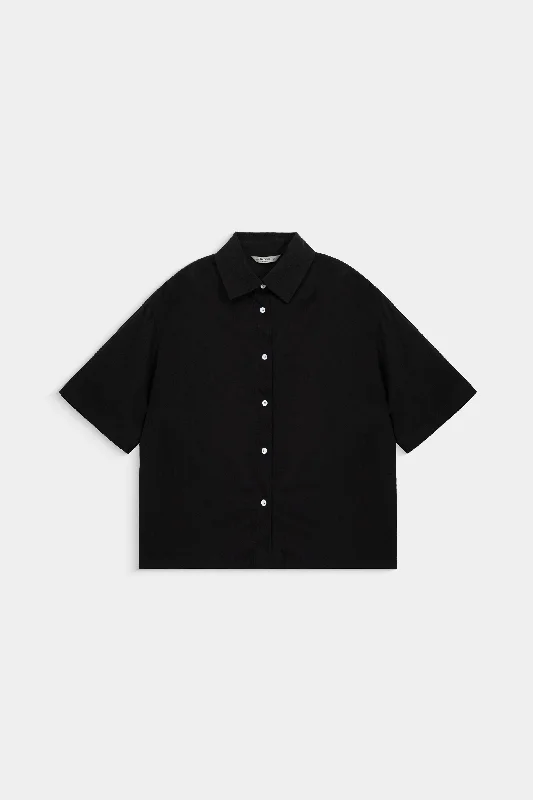 Textured Shirt With Turn Up Sleeves