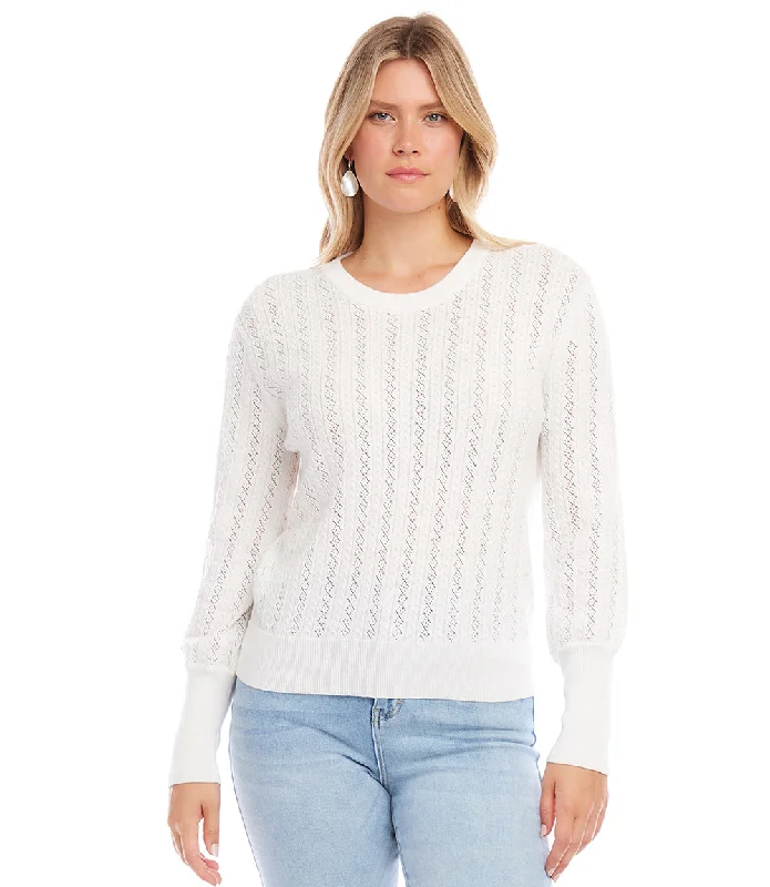 Pointelle Sweater