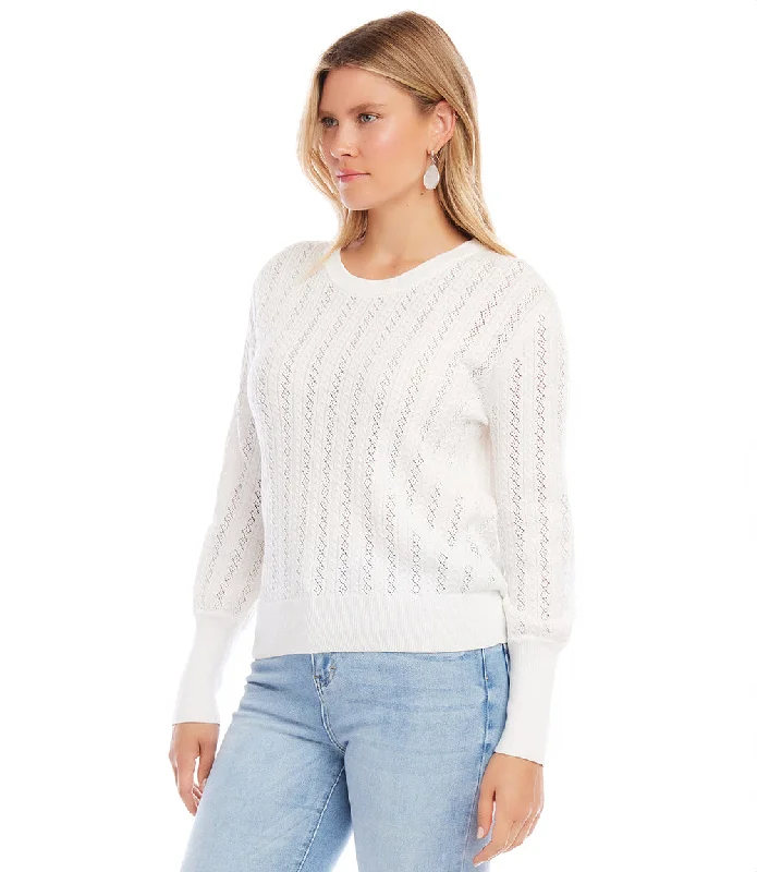 Pointelle Sweater