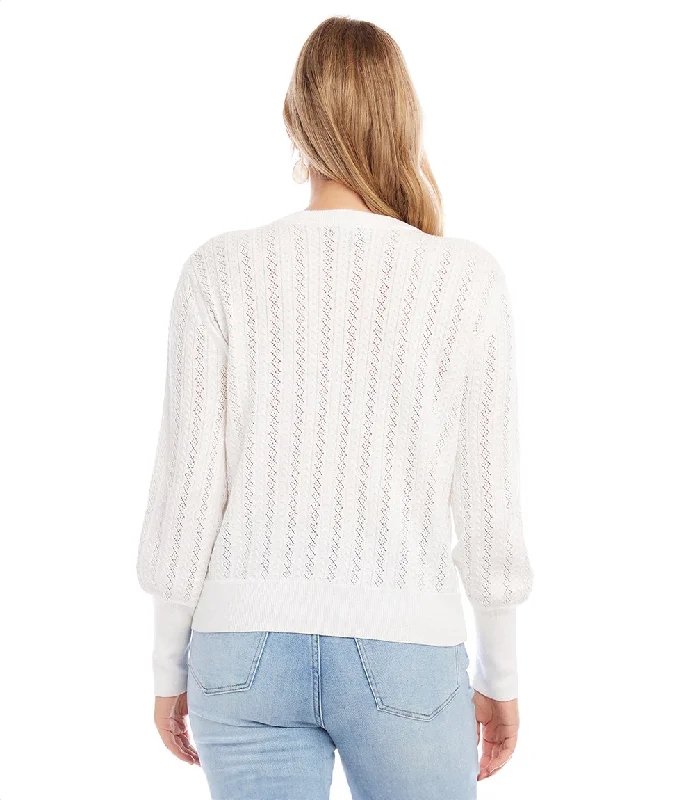 Pointelle Sweater