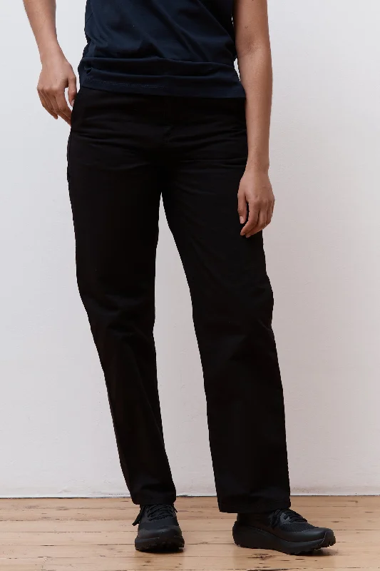 W' Pierce Pant Straight Black