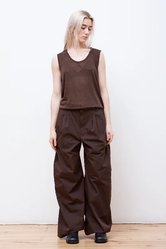 Wide Leg Pants Aubergine