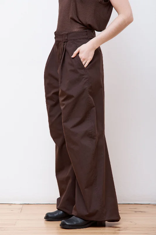 Wide Leg Pants Aubergine