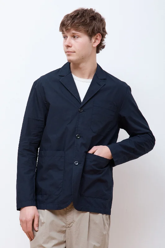 Nilas Typewriter Work Jacket Dark Navy