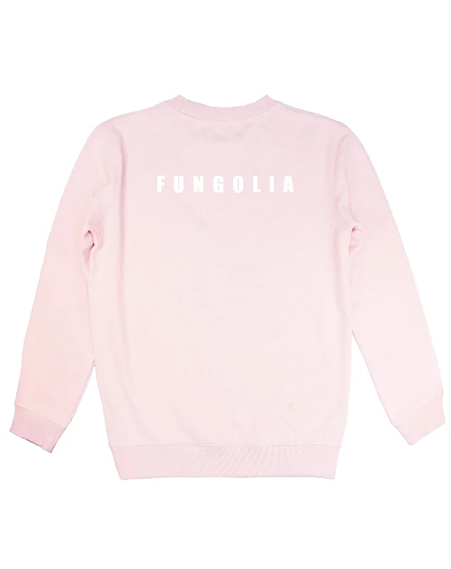 <A 000a001y6g>Fungolia Fleece Crew Neck Sweatshirt - Live Long & Prosper (Light Pink)