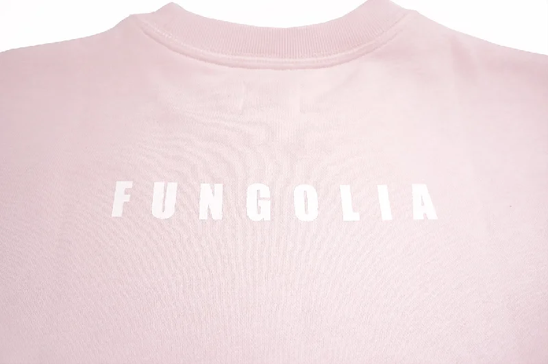 <A 000a001y6g>Fungolia Fleece Crew Neck Sweatshirt - Live Long & Prosper (Light Pink)