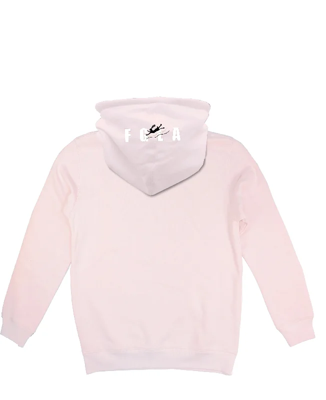 <A 000a001y6c2>Fungolia Fleece Hoodie - High Wind Warning (Light Pink)