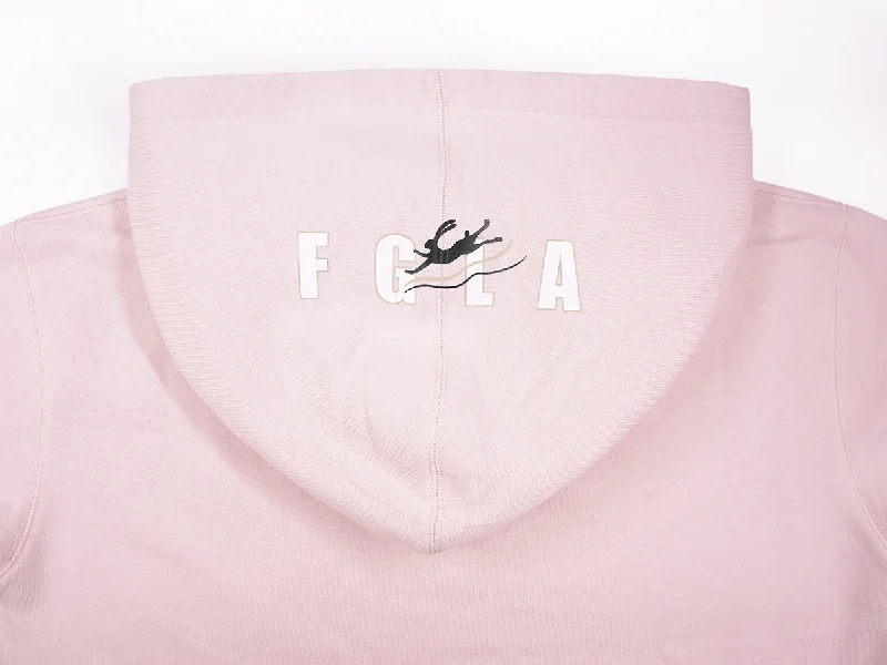 <A 000a001y6c2>Fungolia Fleece Hoodie - High Wind Warning (Light Pink)