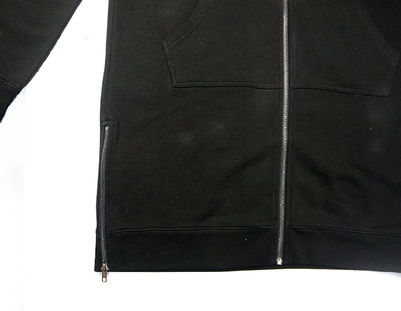 <A 000a001y6c7>Fungolia Fleece Zip Long Hoodie - Basic Thunder (black)