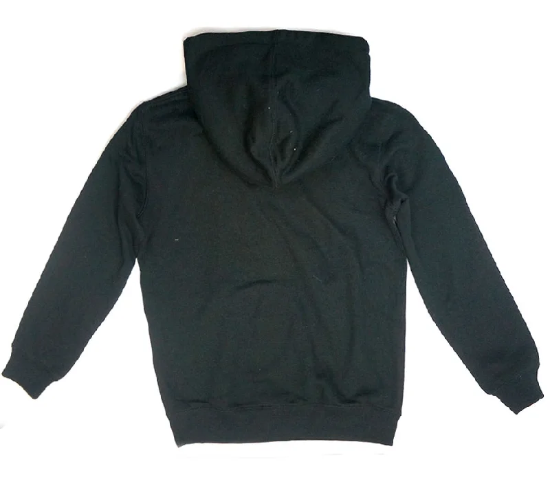 <A 000a001y6d>Fungolia Big Hood Fleece Hoodie - TA Skull Badge (Black)