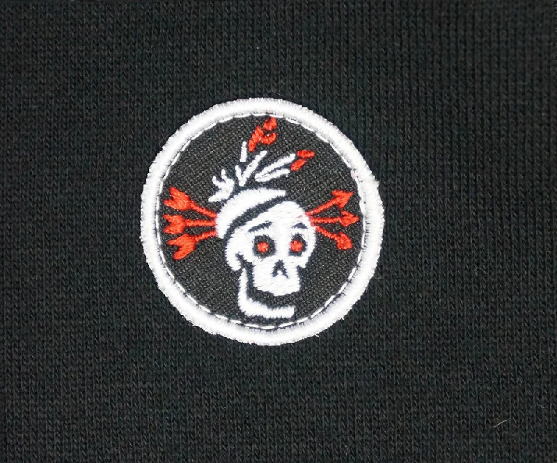 <A 000a001y6d>Fungolia Big Hood Fleece Hoodie - TA Skull Badge (Black)