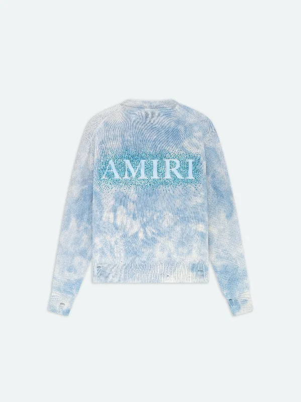 CRYSTAL CREWNECK- Ashley Blue